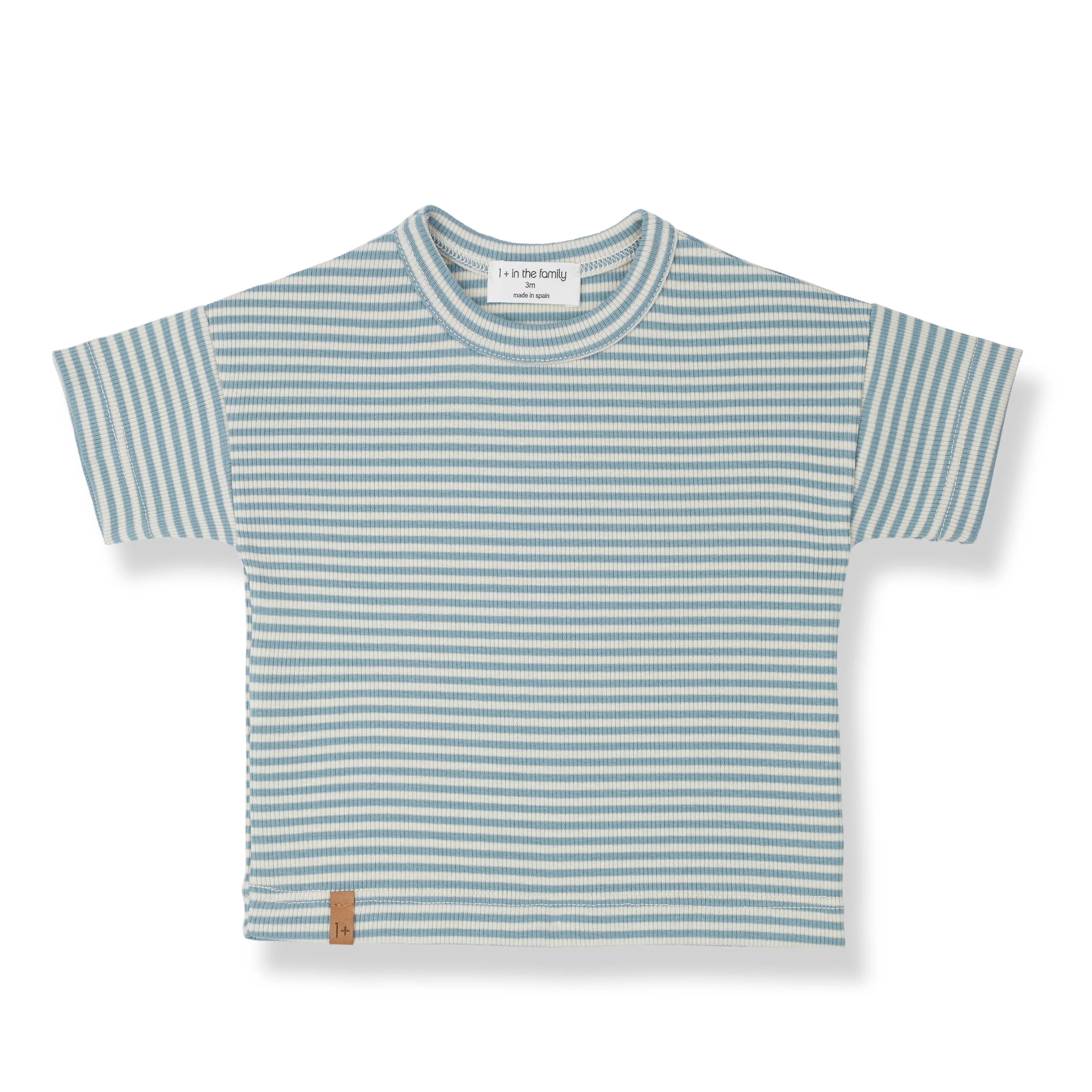 1   IN THE FAMILY BLUE STRIPED SS TEE [FINAL SALE]