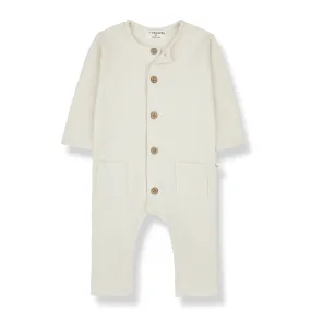 1   IN THE FAMILY IVORY POCKET JUMPSUIT [FINAL SALE]