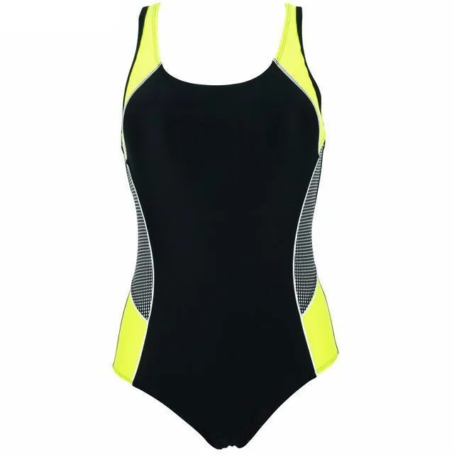 2 Color Splice Contrast Backless Monokini