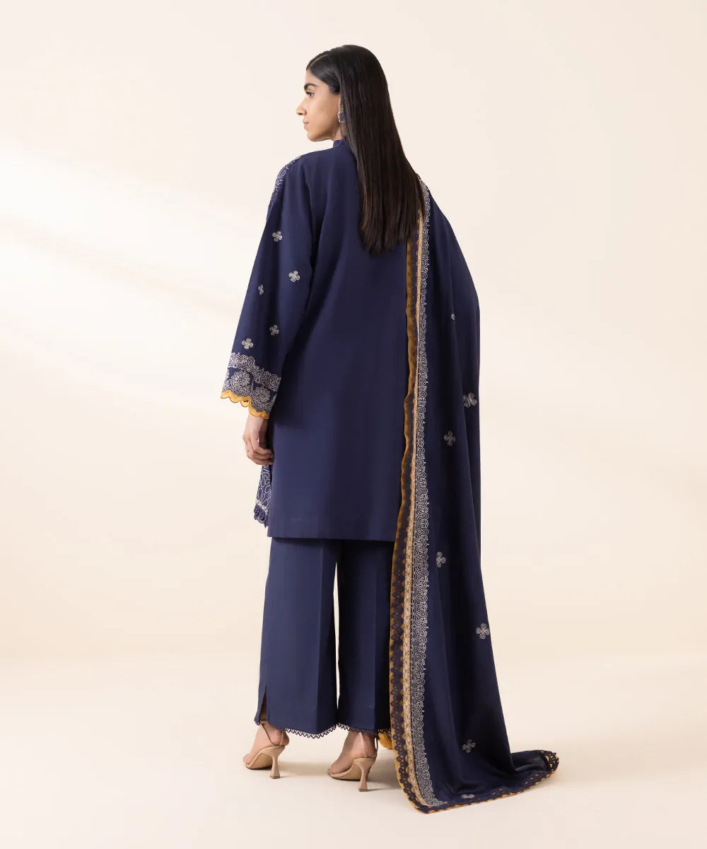 3 Piece - Embroidered Karandi Suit