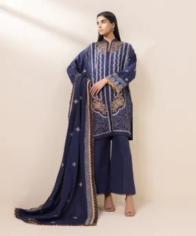 3 Piece - Embroidered Karandi Suit