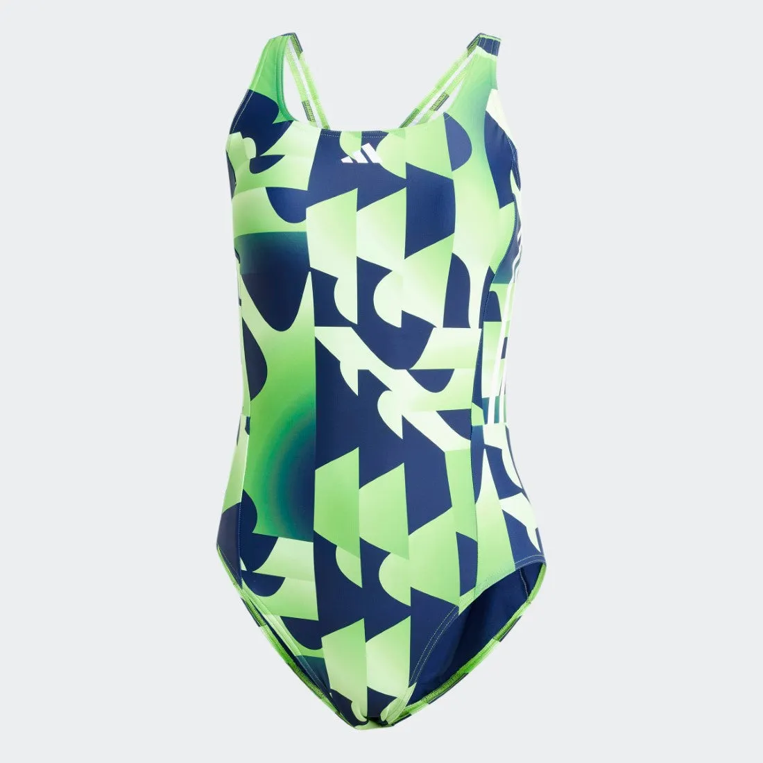 3-Stripes Graphic V-Back Swimsuit