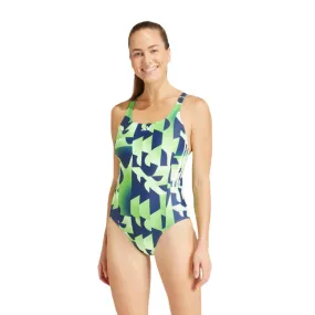 3-Stripes Graphic V-Back Swimsuit