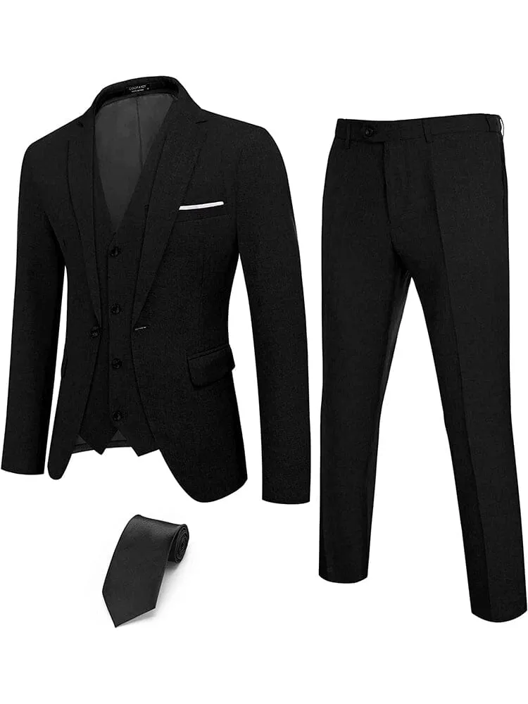 4-Piece One Button Blazer Suit Sets (US Only)