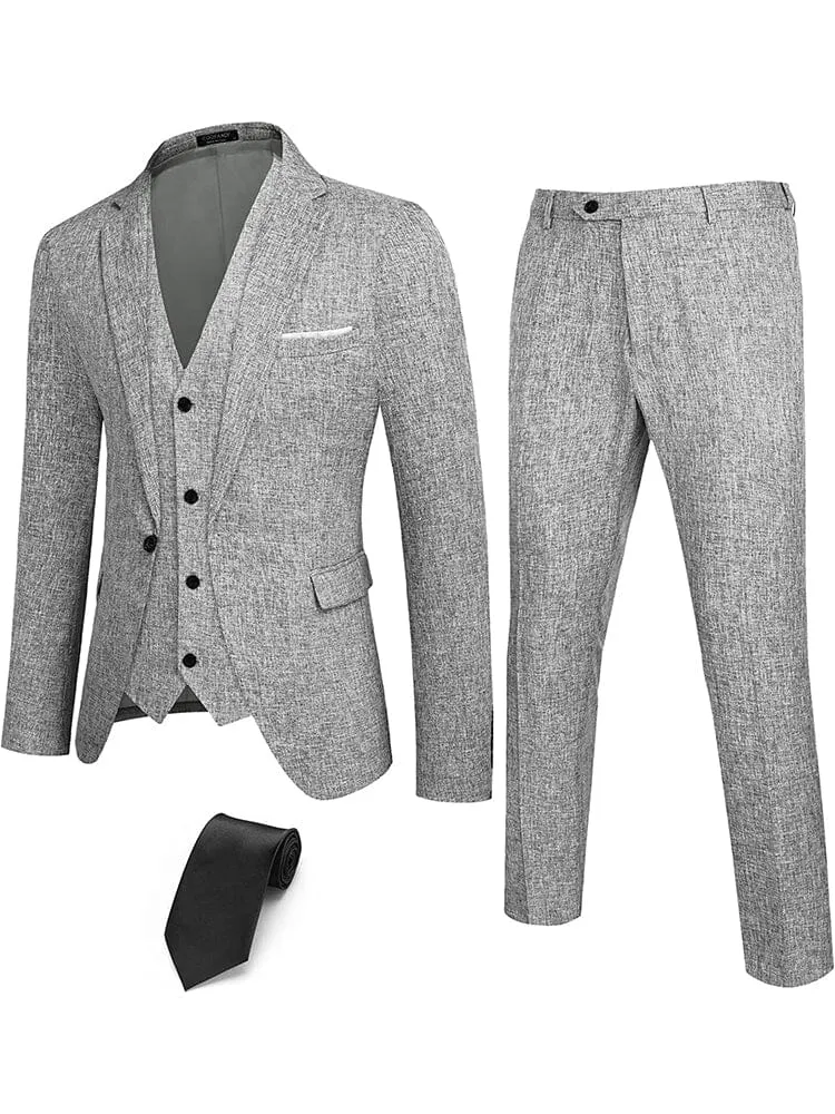 4-Piece One Button Blazer Suit Sets (US Only)