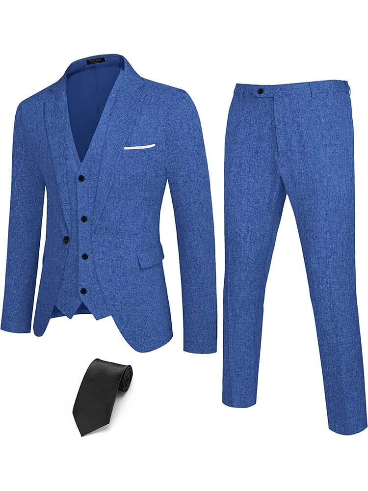 4-Piece One Button Blazer Suit Sets (US Only)