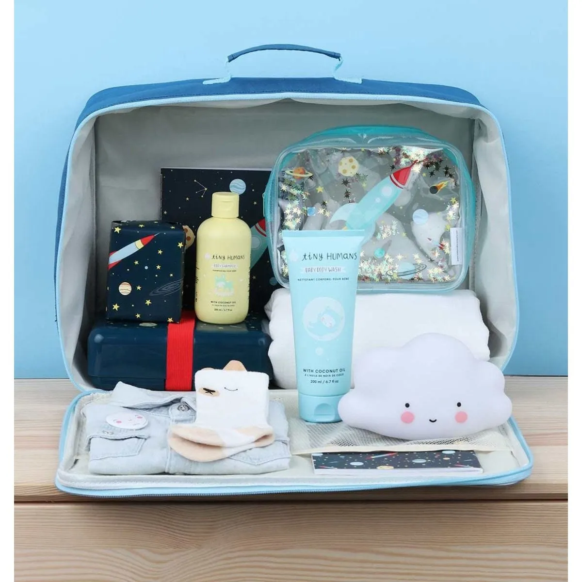 A Little Lovely Company Suitcase Glitter - Space