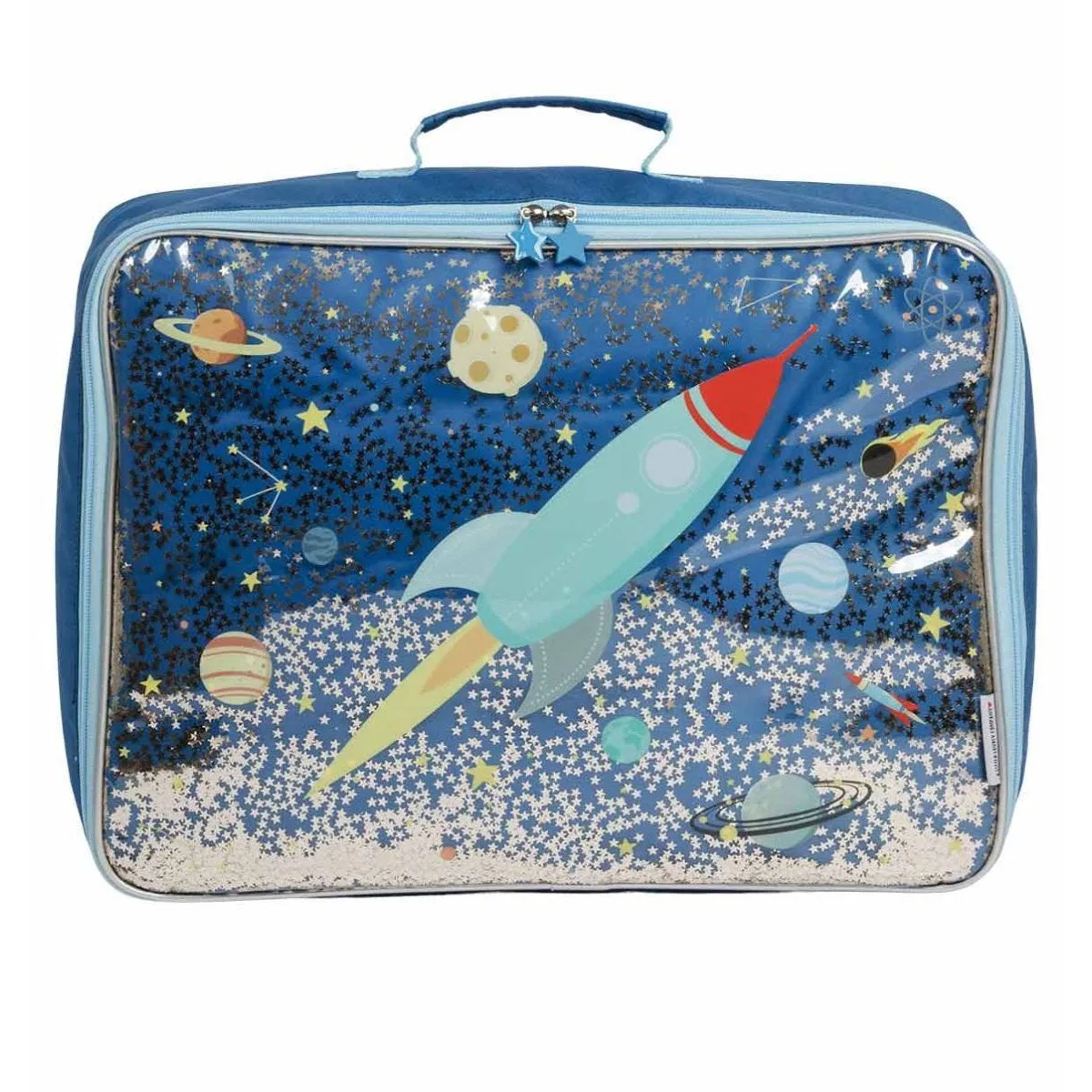 A Little Lovely Company Suitcase Glitter - Space