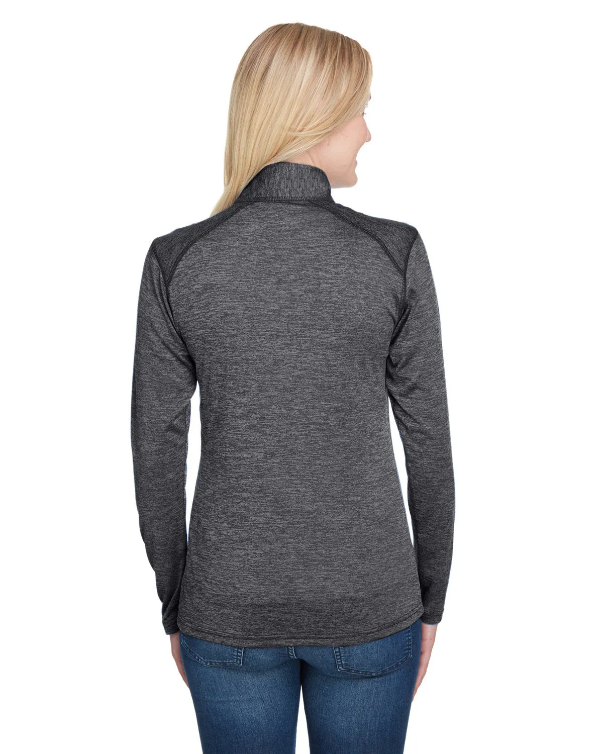 A4 NW4010 Ladies' Tonal Space-Dye Quarter-Zip