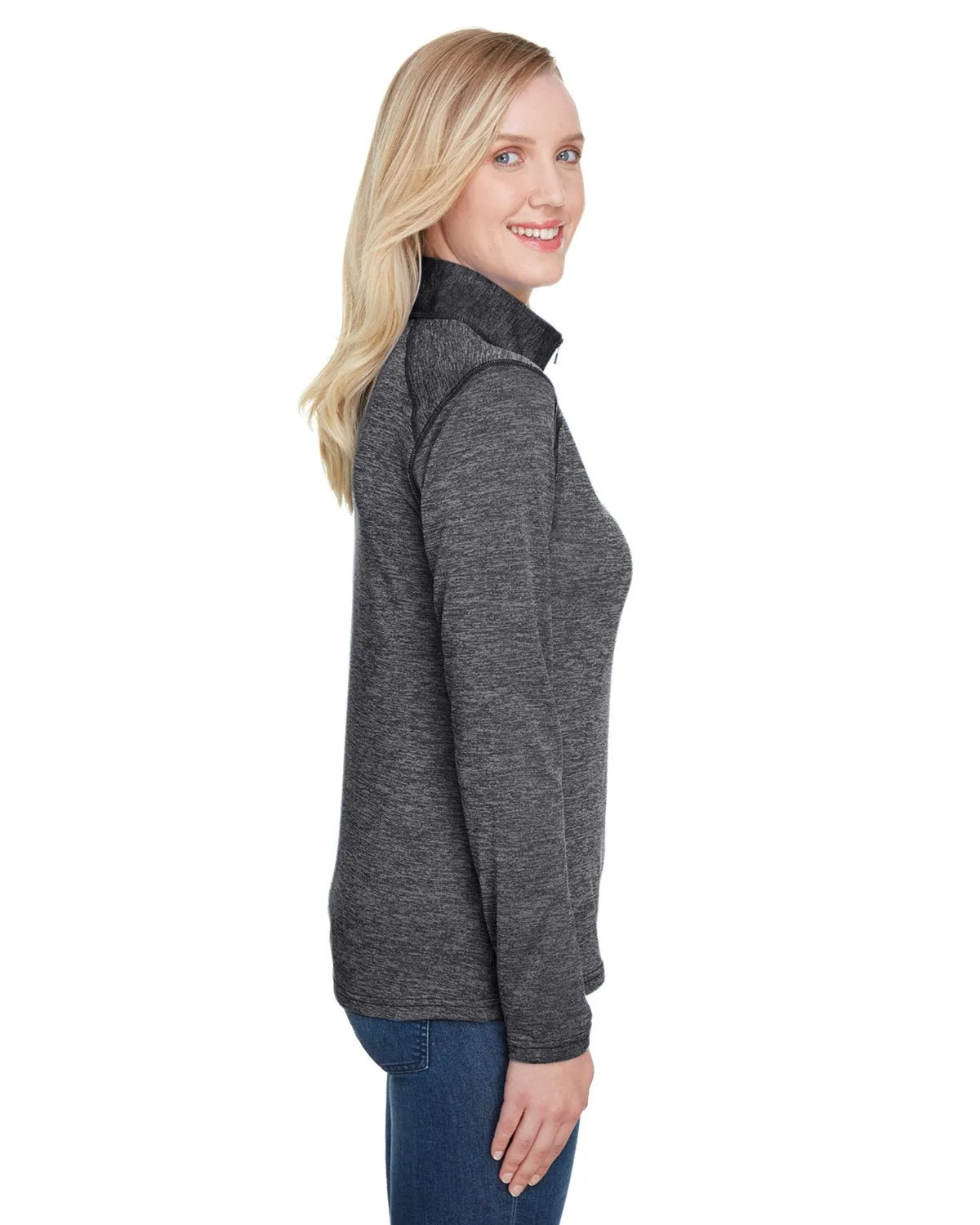 A4 NW4010 Ladies' Tonal Space-Dye Quarter-Zip