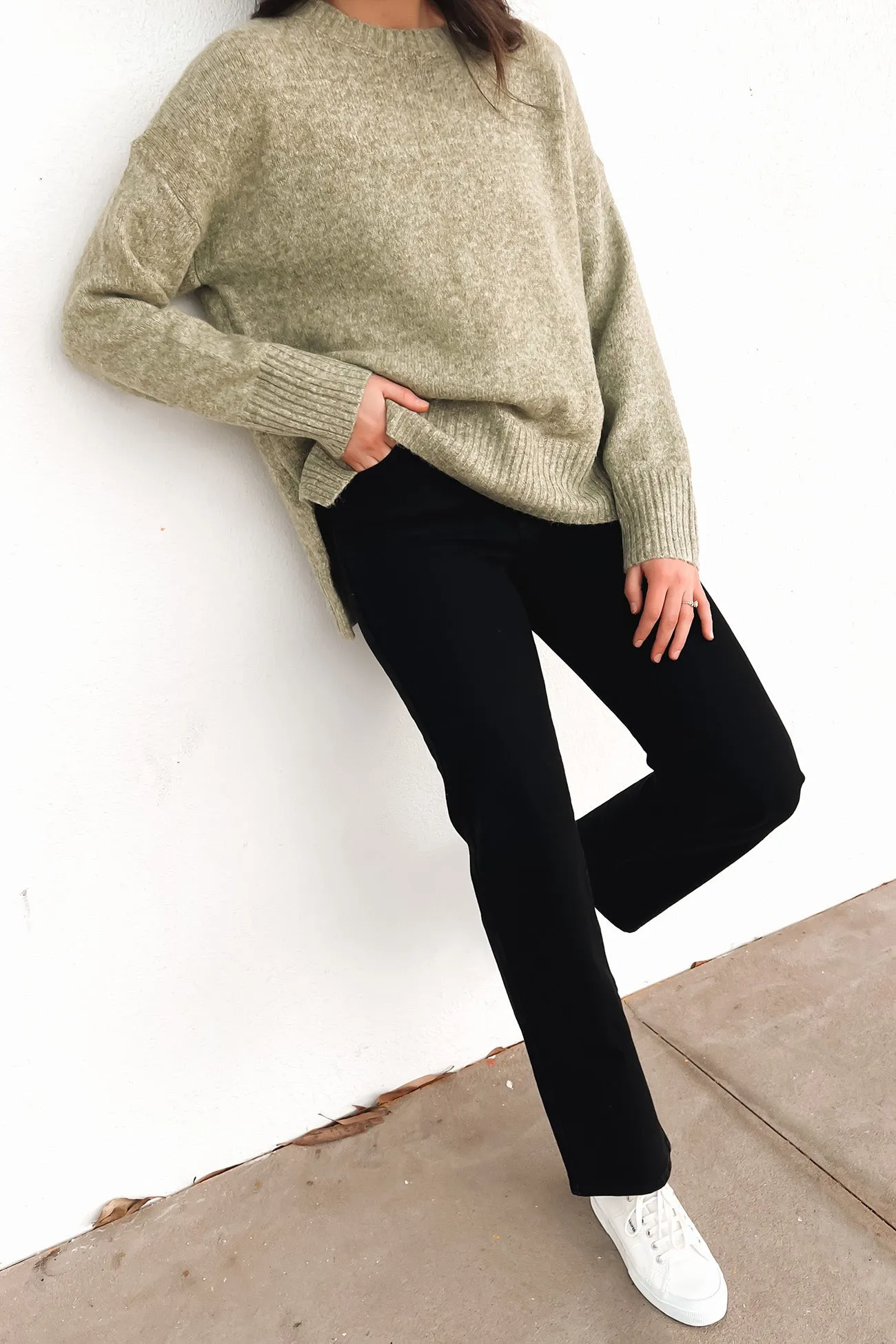 Agnew Knit Jumper Green