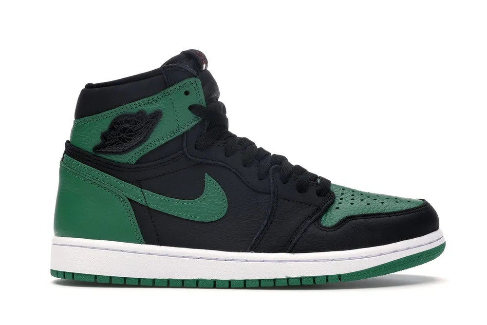 Air Jordan 1 Retro High Pine Green Black (Size UK8.5)