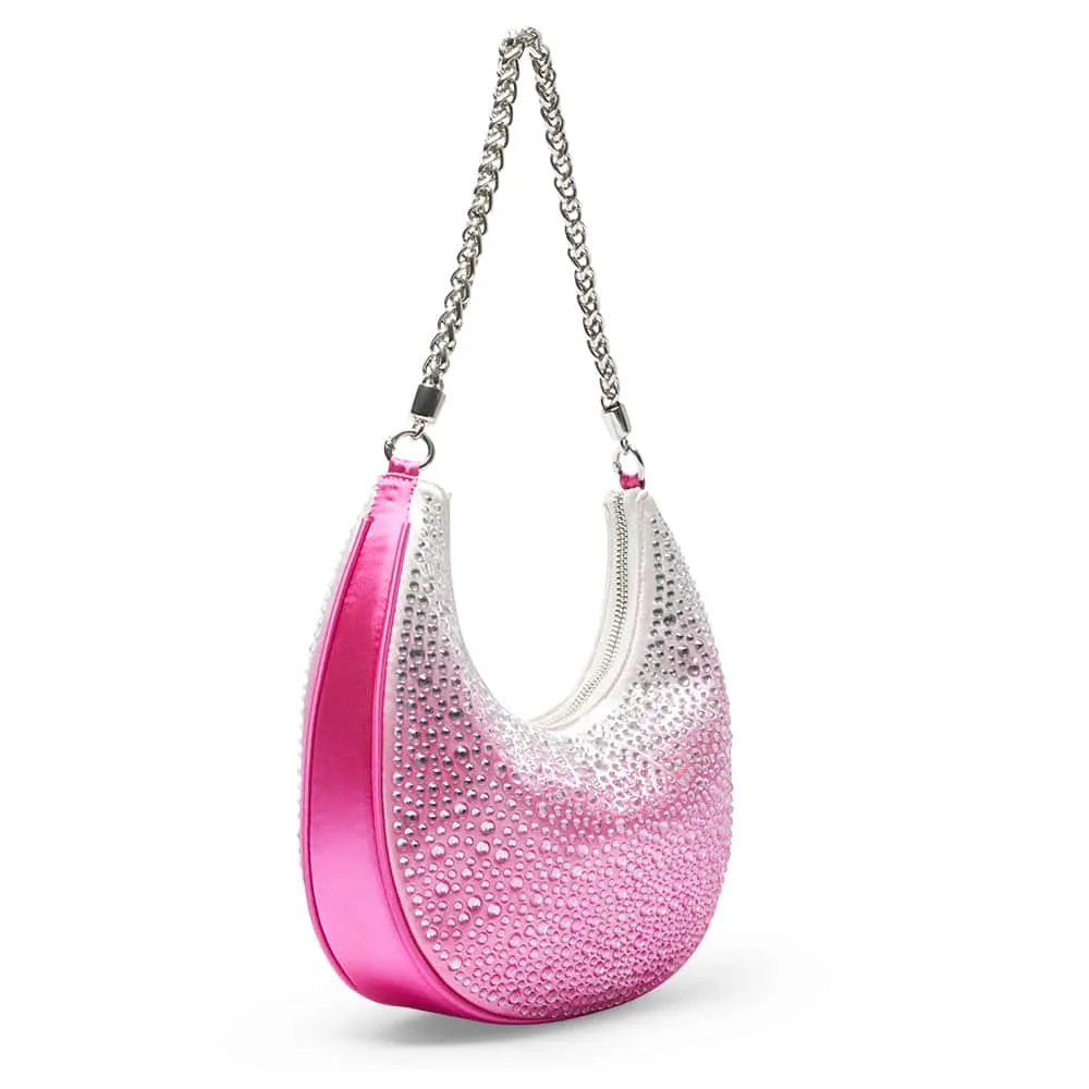 Allie Handbag in Ultra Pink Ombre Crystal