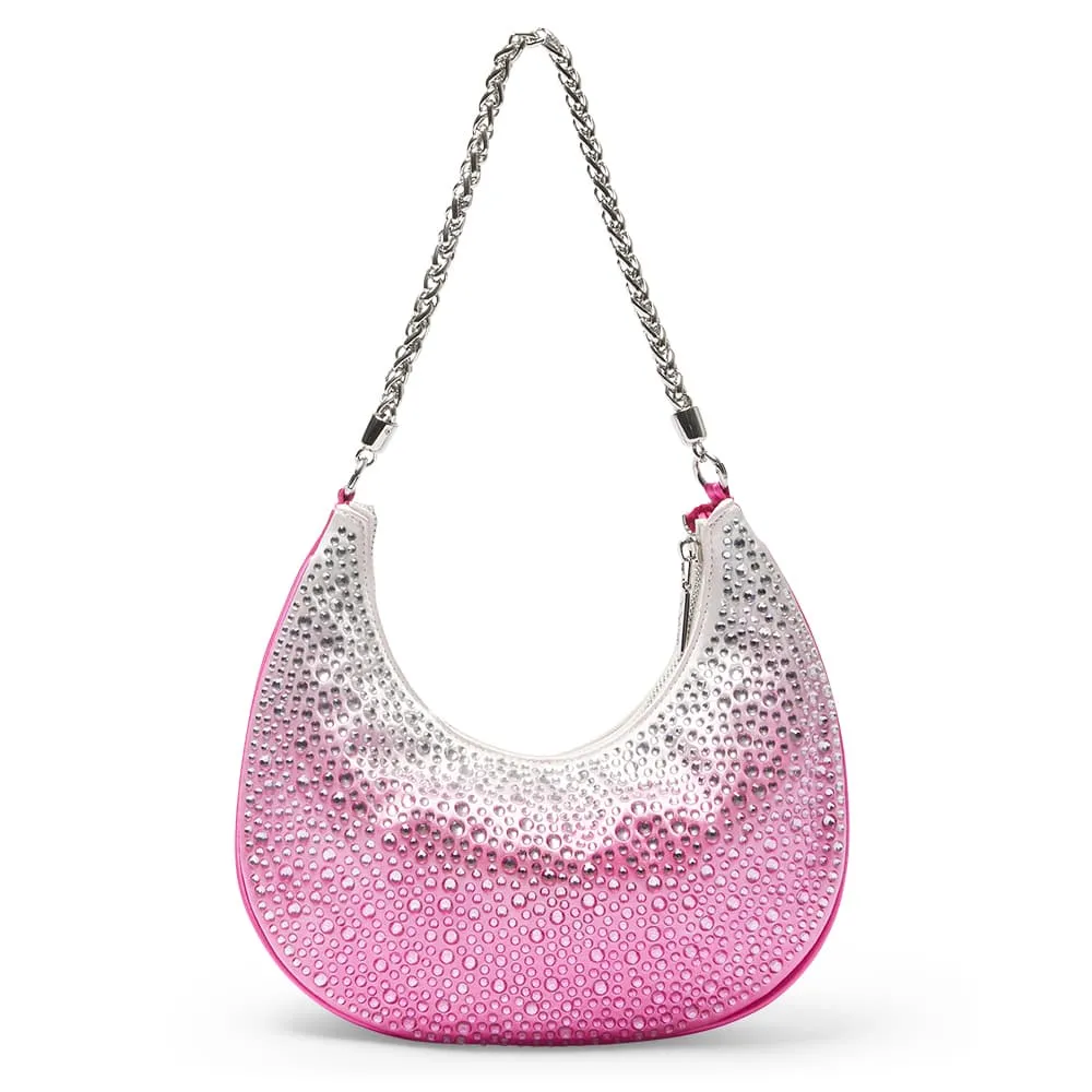 Allie Handbag in Ultra Pink Ombre Crystal