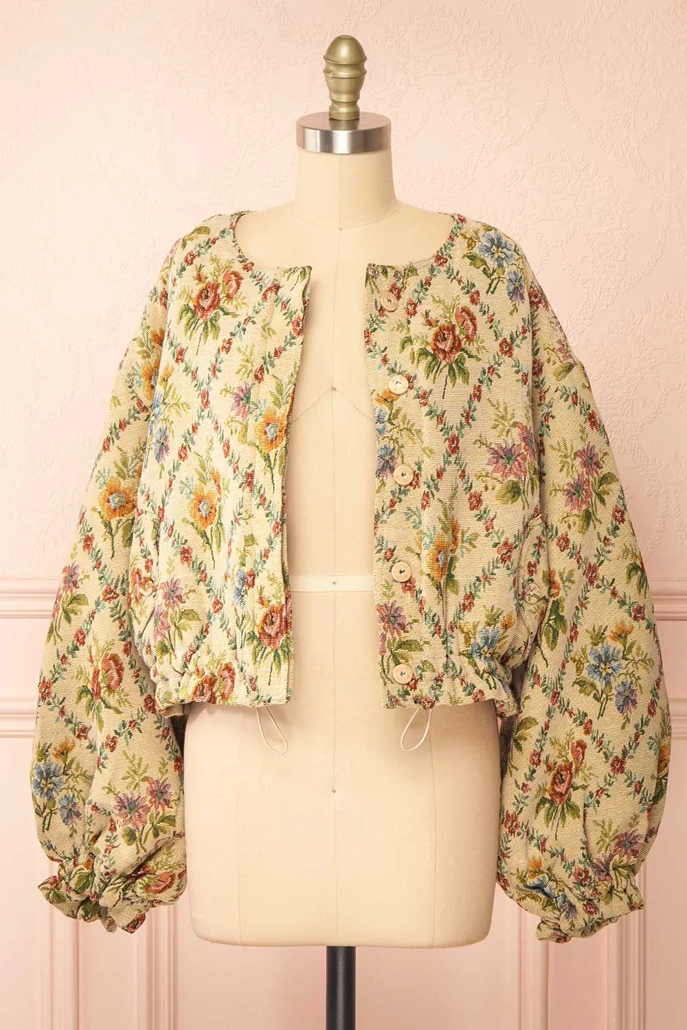 Alocasia | Cropped Jacquard Jacket