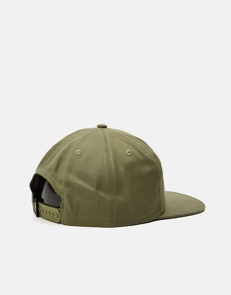 Anti Hero Basic Pigeon Round Snapback Cap  - Sage/Yellow