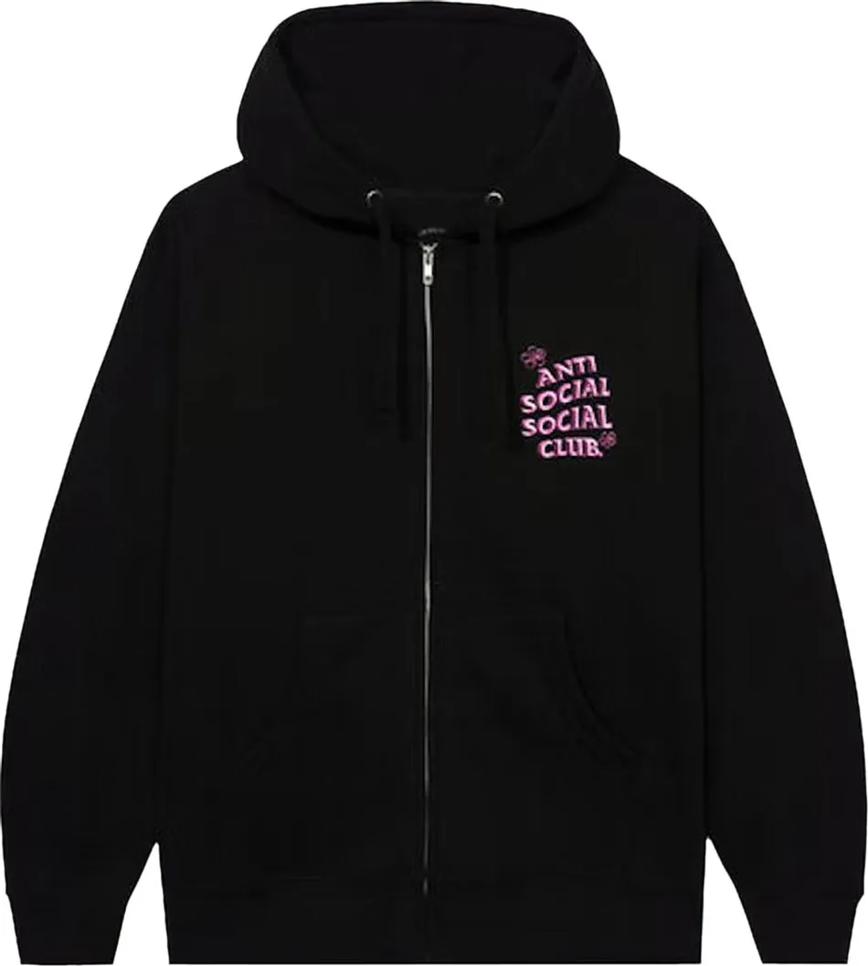 Anti Social Social Club - Coral Crush Hoodie Black