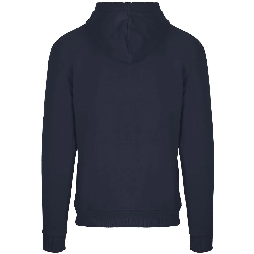 Aquascutum Aldis Emblem Logo Navy Blue Hoodie