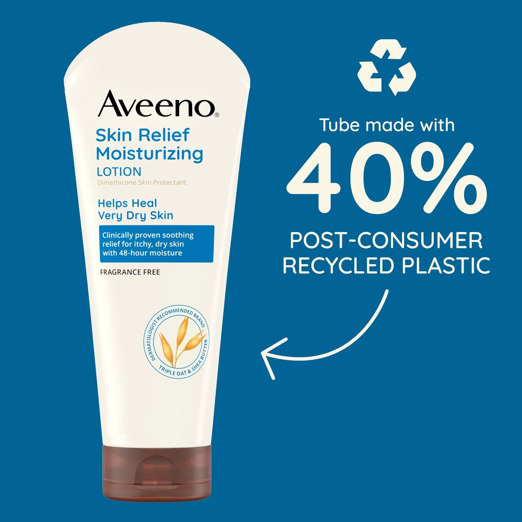 Aveeno Skin Relief Moisturizing Body Lotion with Oat & Shea Butter for Very Dry Skin - 8oz