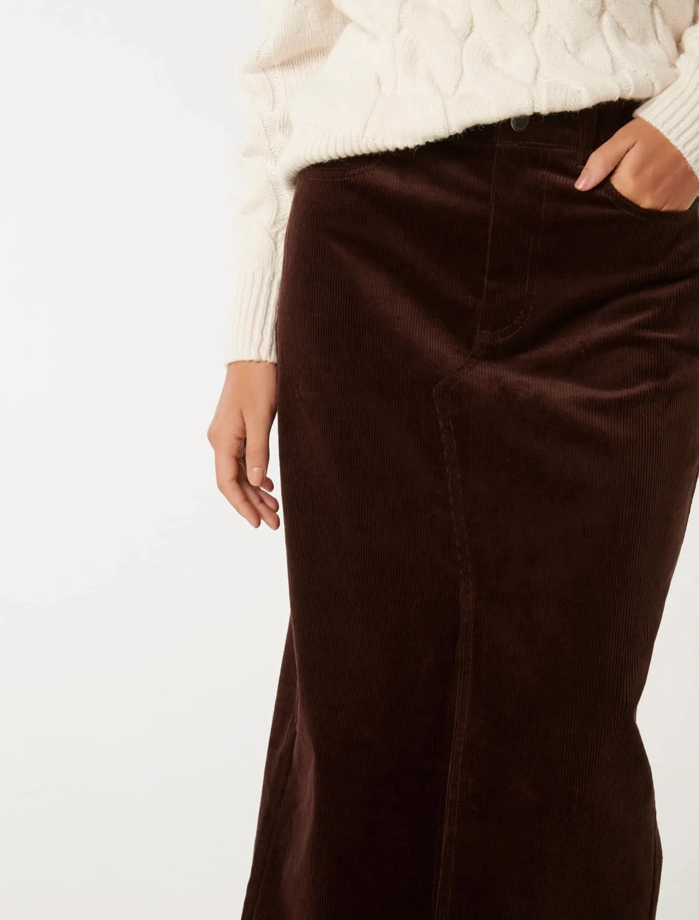 Bailey Cord Midaxi Skirt