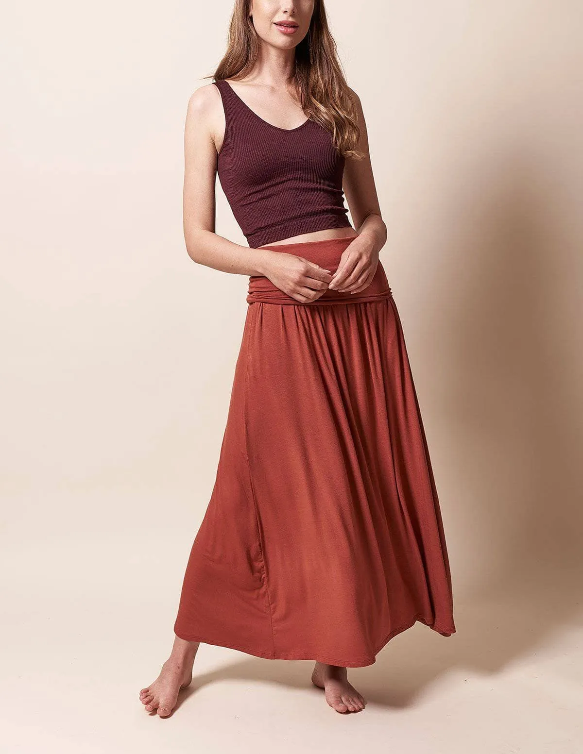 Bamboo Maxi Skirt - As-Is-Clearance