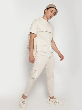 Beige Cargo Co-ord Set