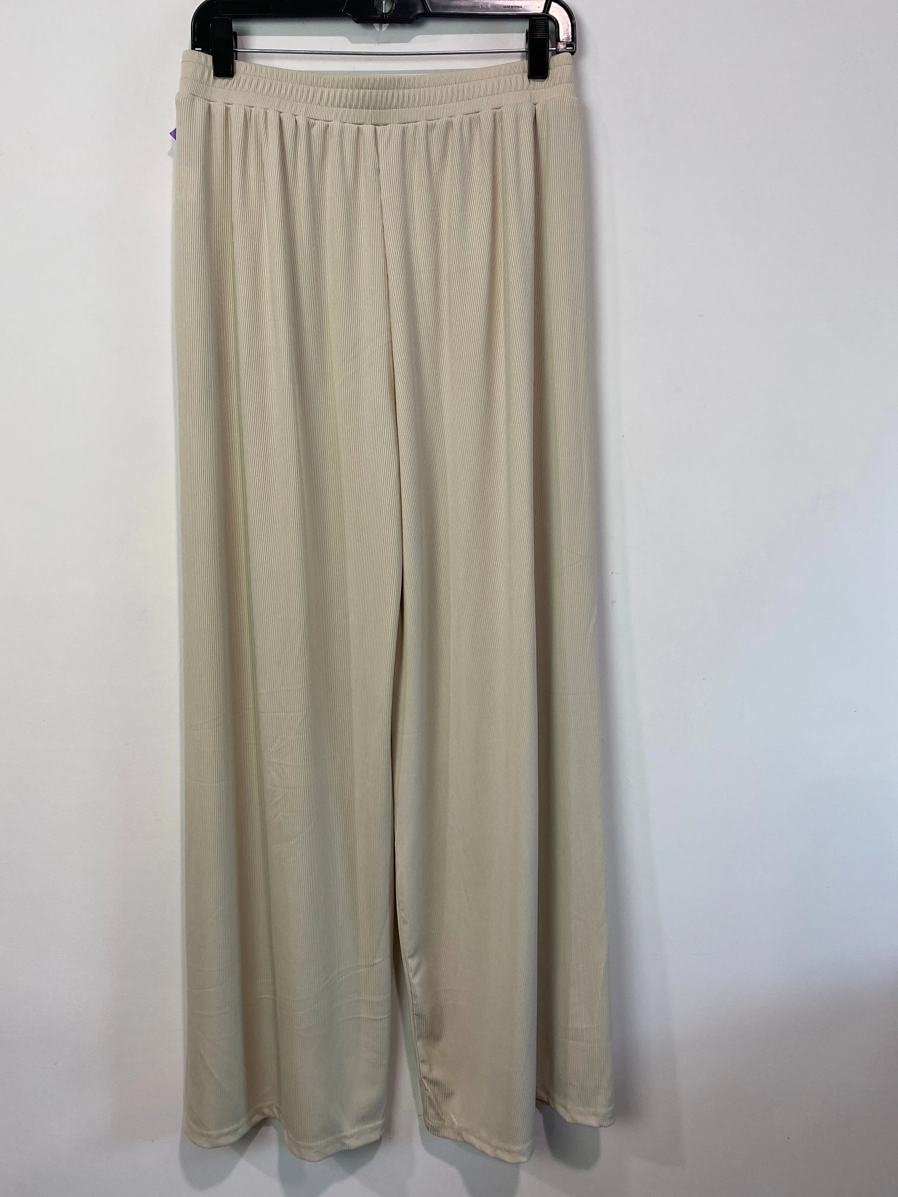 Beige Pants Set 2pc Clothes Mentor, Size L