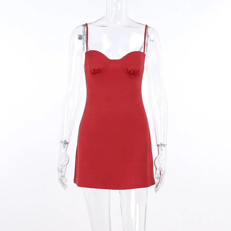 BerriesJam - 2024 Spaghetti Strap Bodycon Mini Backless Sleeveless Dress