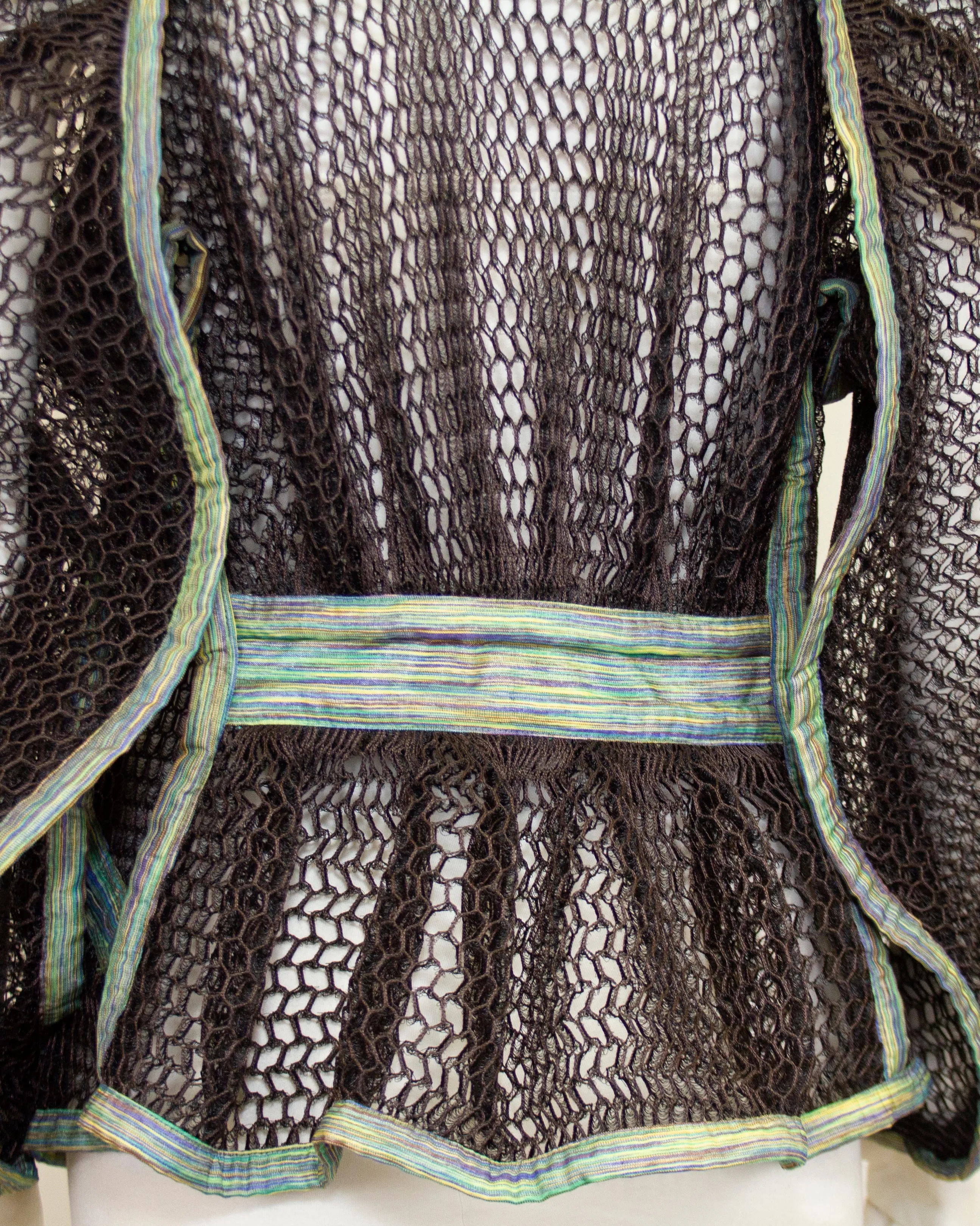 Black and Green "Fish Net" Jacket