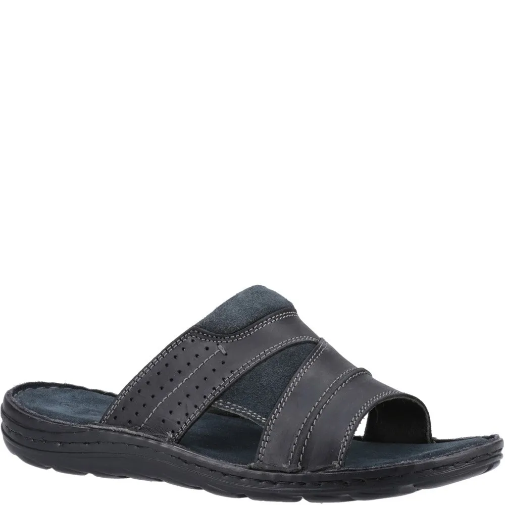 Black Archer Mule Sandals