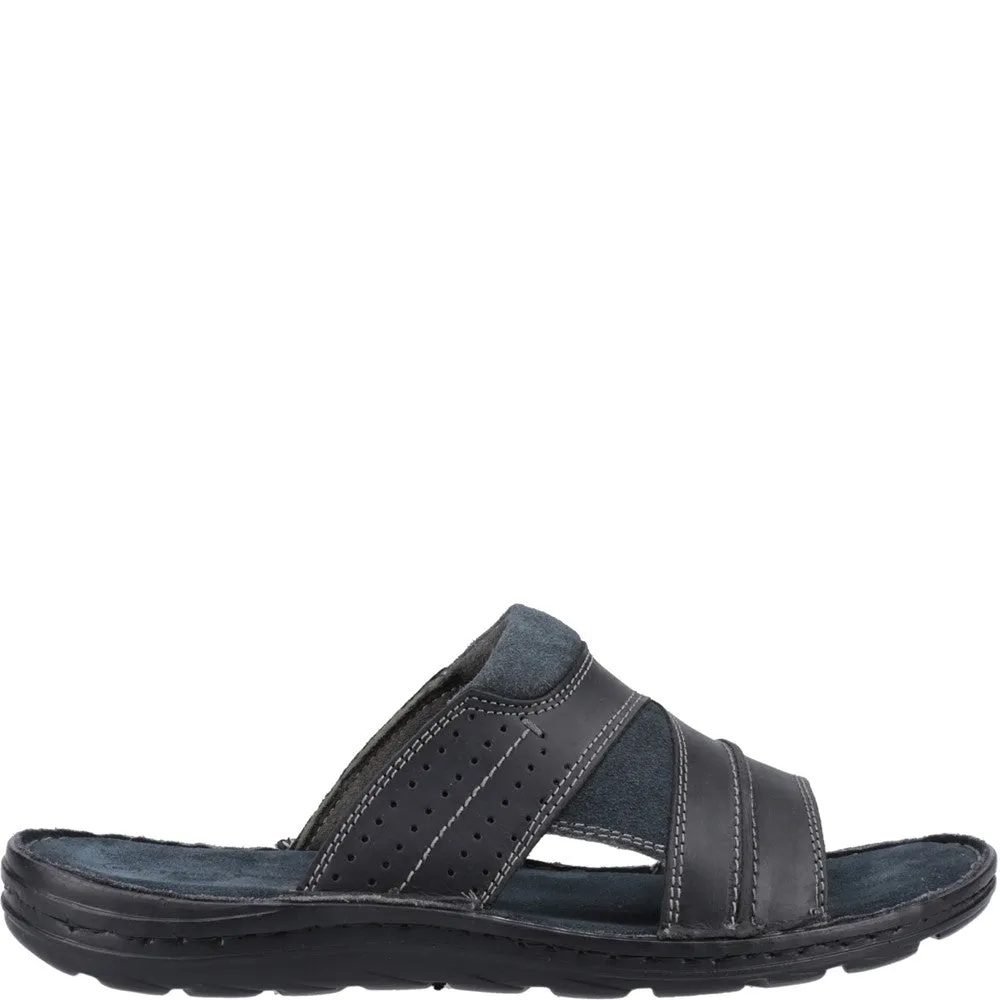 Black Archer Mule Sandals