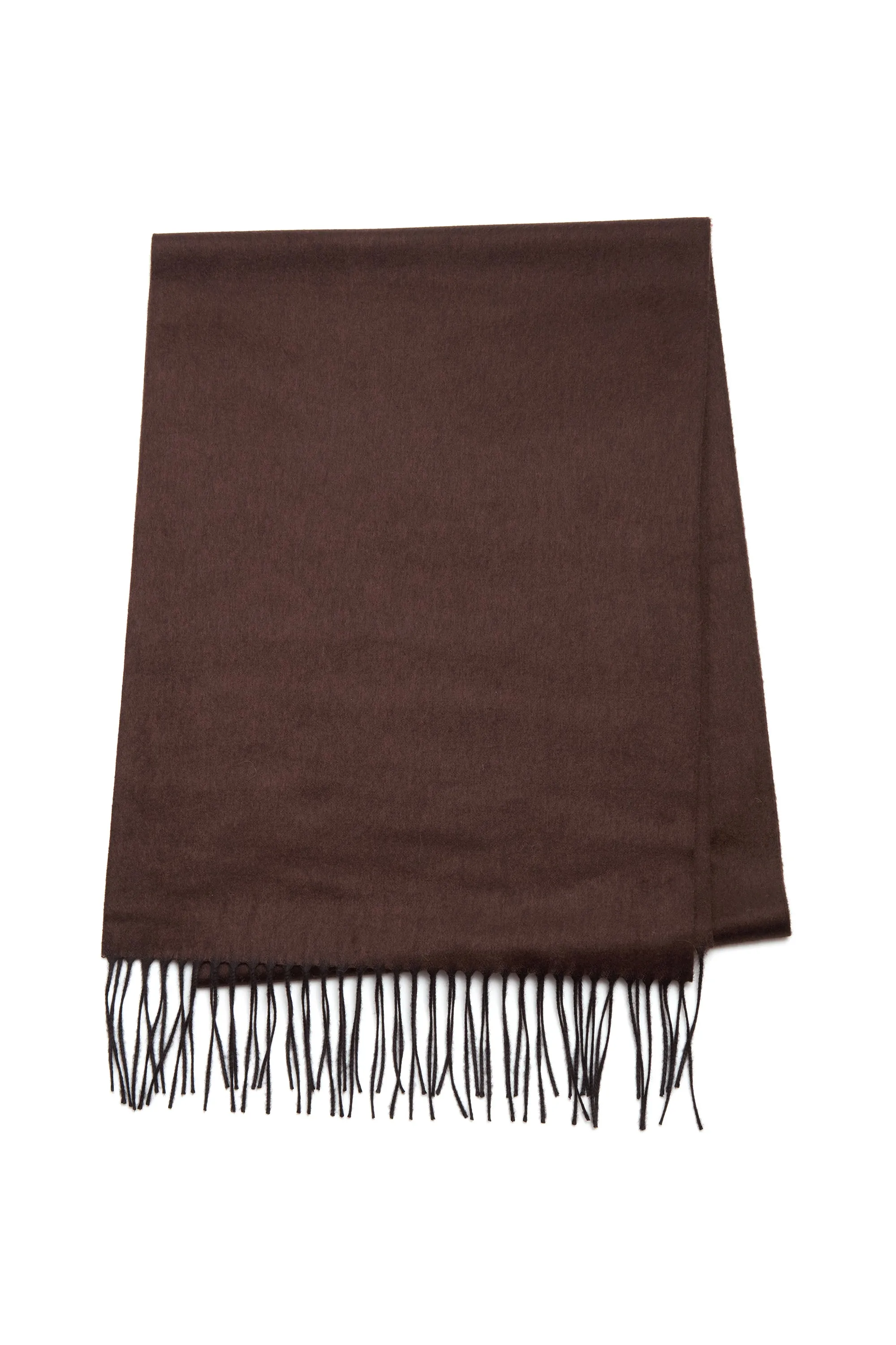 Blaine Scarf in Chocolate Melange Silk Cashmere