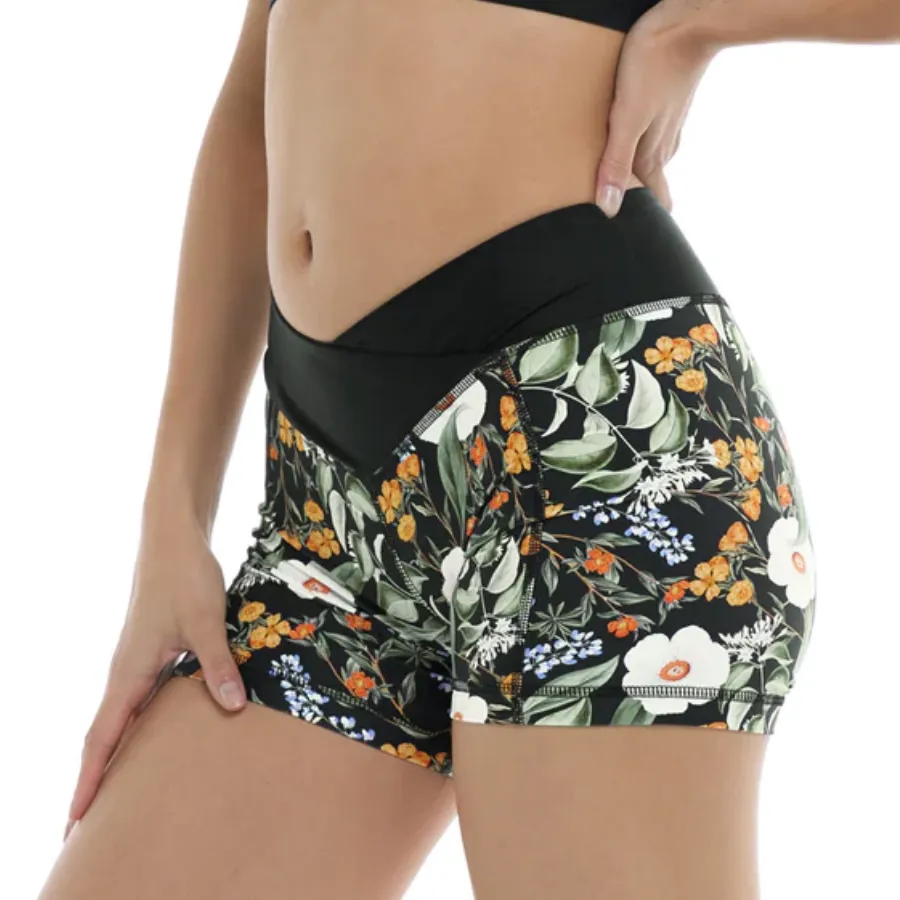 Body Glove Speedy Cross-Over Shorts 39-605663 - Inflorescence Black