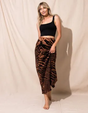 Boho Tie-Dye Maxi Skirt