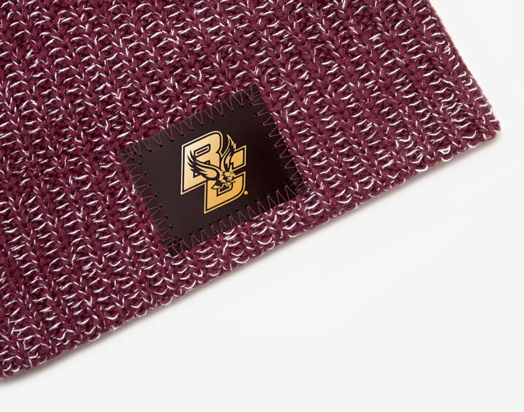 Boston College Eagles Burgundy and White Speckled Beanie