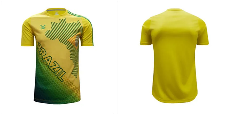 BRAZIL WORLD CUP SUPPORTER JERSEY TEE - FIFA WORLD CUP 2018 -