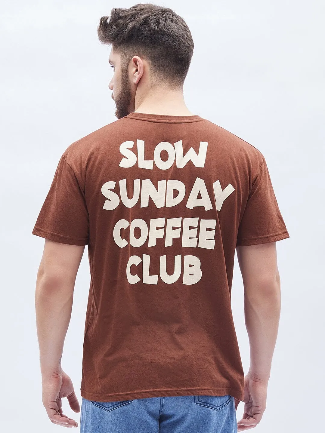 Brown Coffee Club Oversized T-Shirt