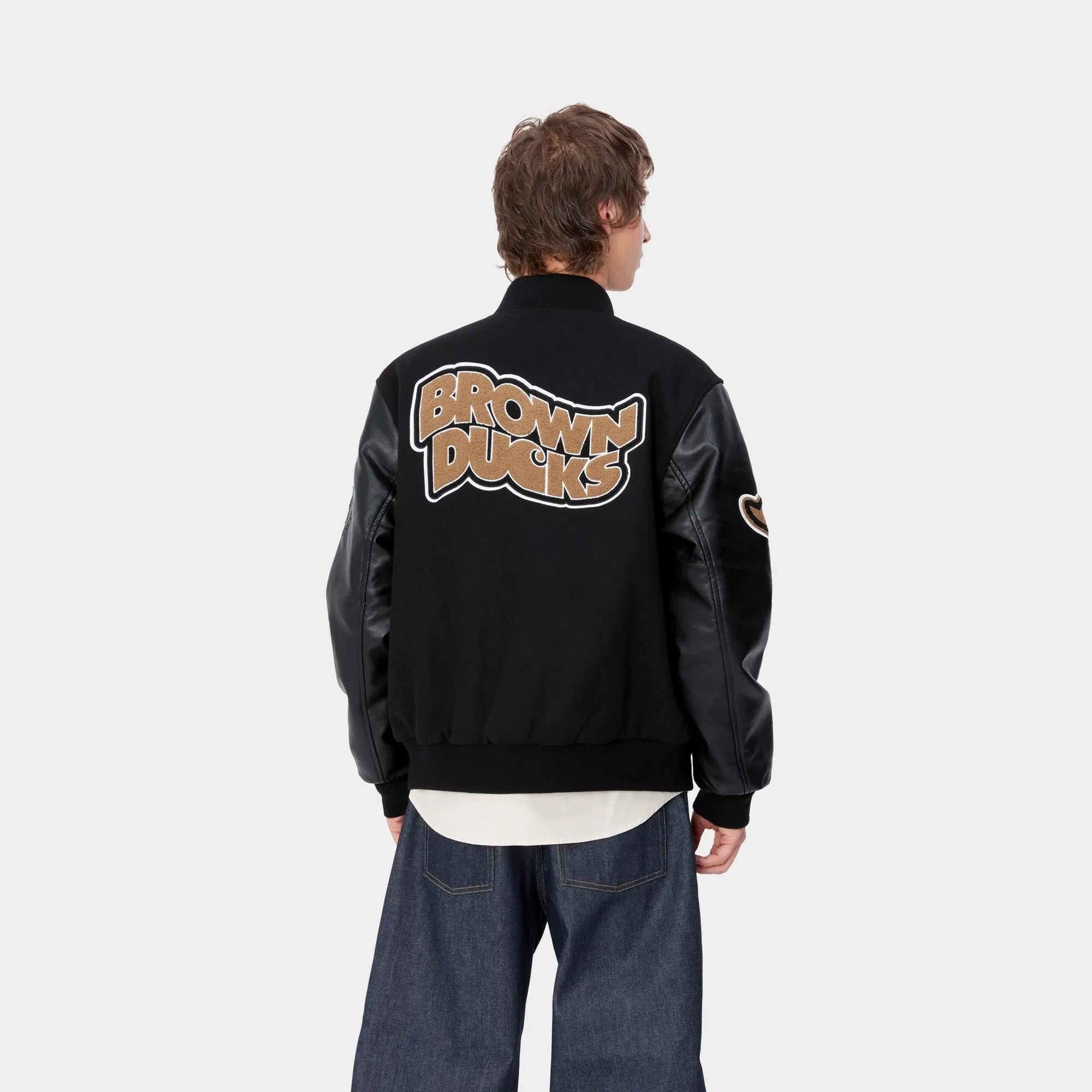 Brown Ducks Bomber | Black / Black