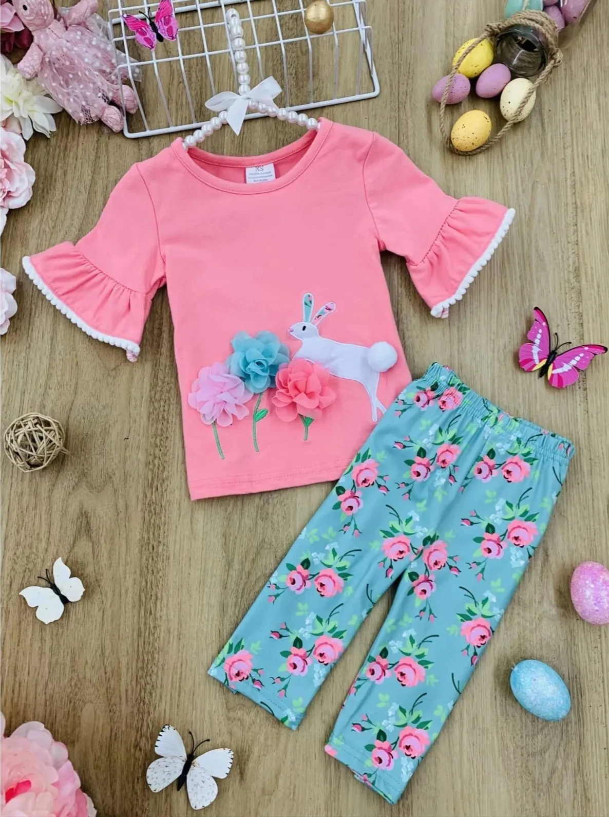 Bunny Beauty Floral Legging Set