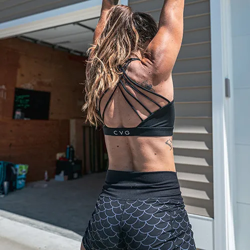 Butterfly Back Bra | All Black