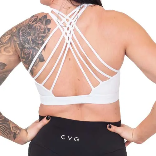 Butterfly Back Bra | All White