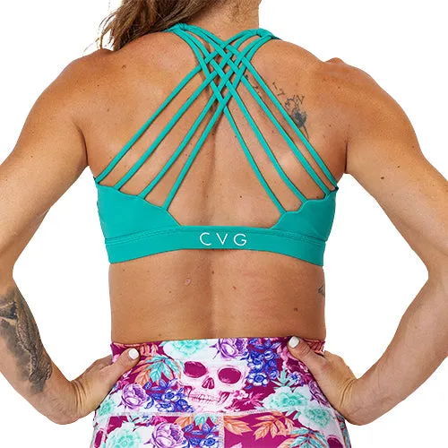 Butterfly Back Bra | Atlantis Green