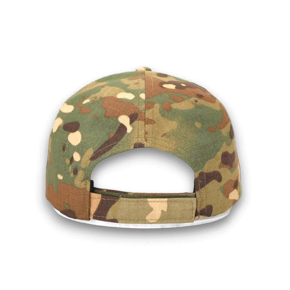 CAMO PATCH HAT WITH VELCRO CLOSURE