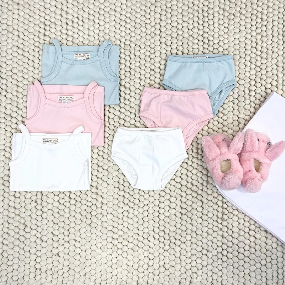 Caroline Camisole Set - Palm Beach Pink, Worth Avenue White, & Buckhead Blue