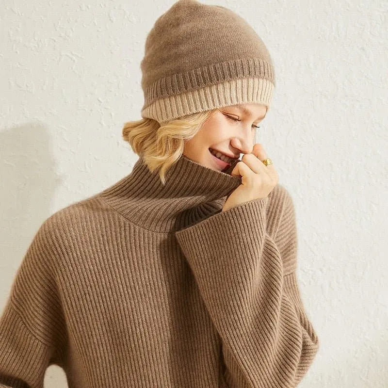 Cashmere Winter Knitted Hats