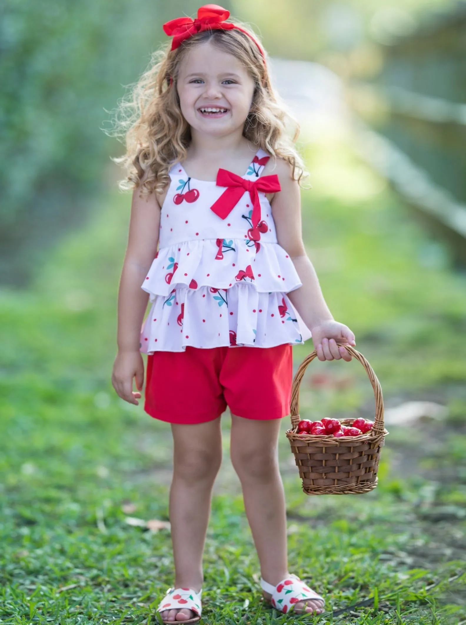 Cherry On Top Shorts Set