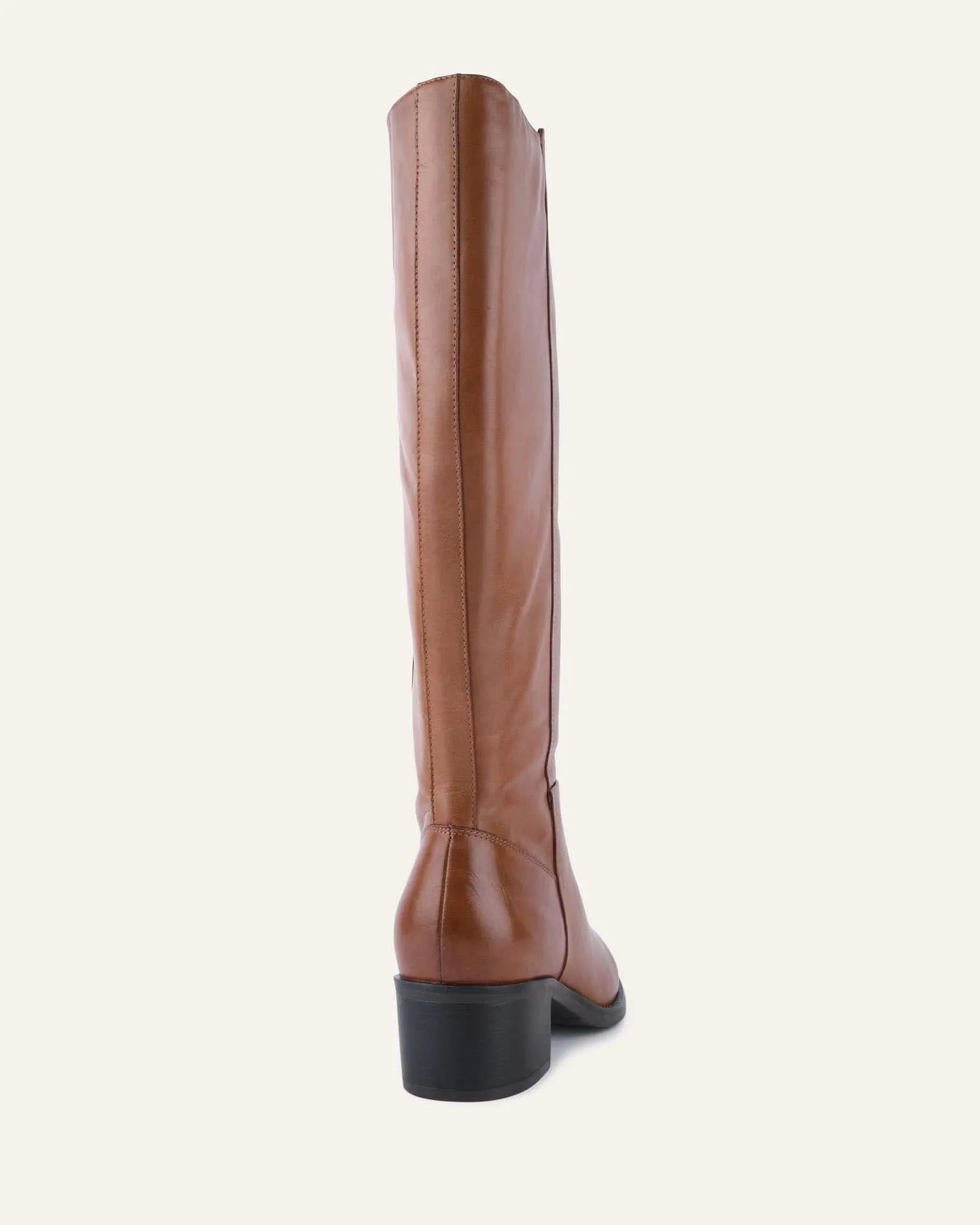 CHICAGO KNEE BOOTS BRANDY LEATHER