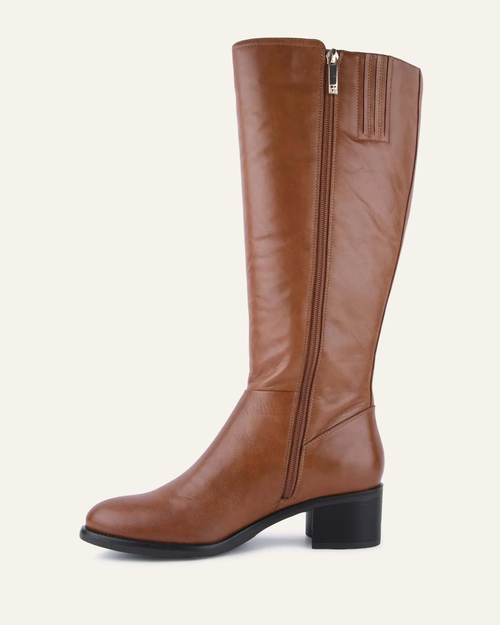 CHICAGO KNEE BOOTS BRANDY LEATHER