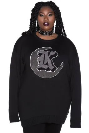 College Goth Knit Sweater [PLUS]