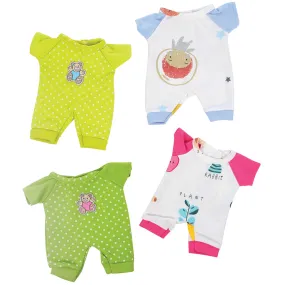 Constructive Playthings® 4-Pack Clothing Set for 10" Baby Dolls